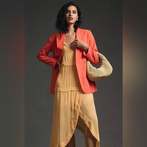 Anthropologie DOLAN Linen Boyfriend Blazer